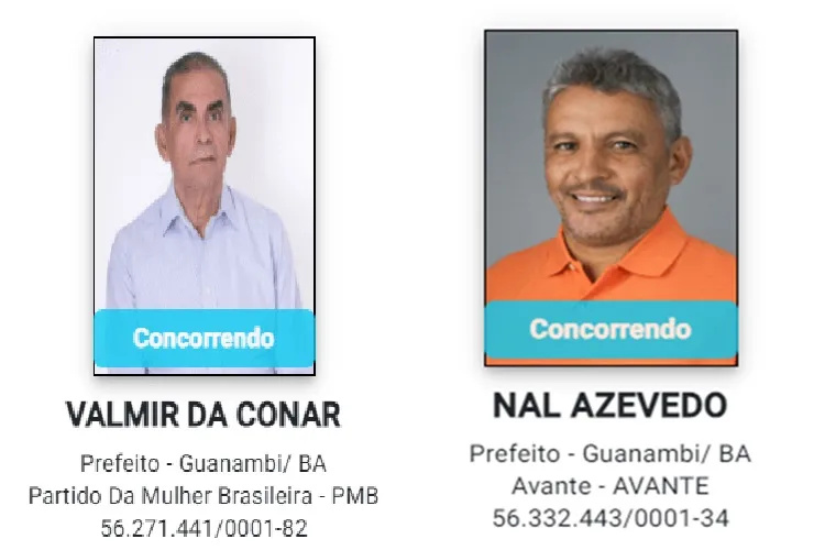 Valmir Oliveira e Nal Azevedo registram candidaturas à Prefeitura de Guanambi