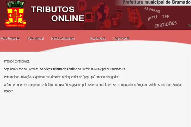 Guia de IPTU 2025 já pode ser emitido no site da Prefeitura de Brumado