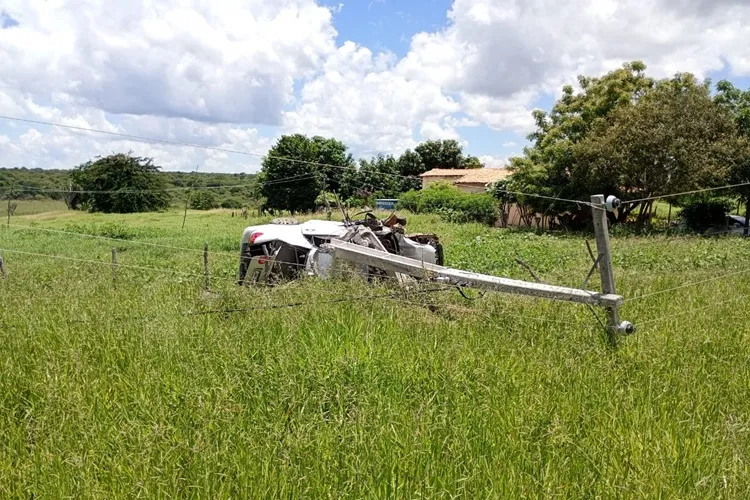 Jovens ficam feridos em colisão de carro contra poste e árvore em Tanque Novo