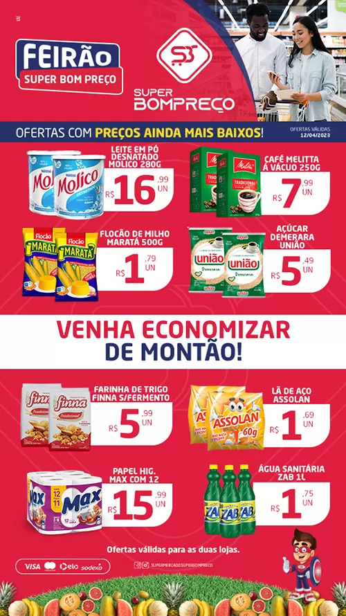 Confira as promoções no Supermercado Super Bom Preço em Brumado