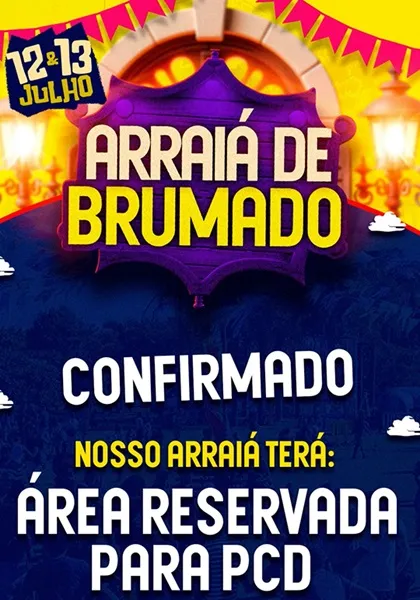 'Arraiá de Brumado' terá área reservada para pessoas com deficiência