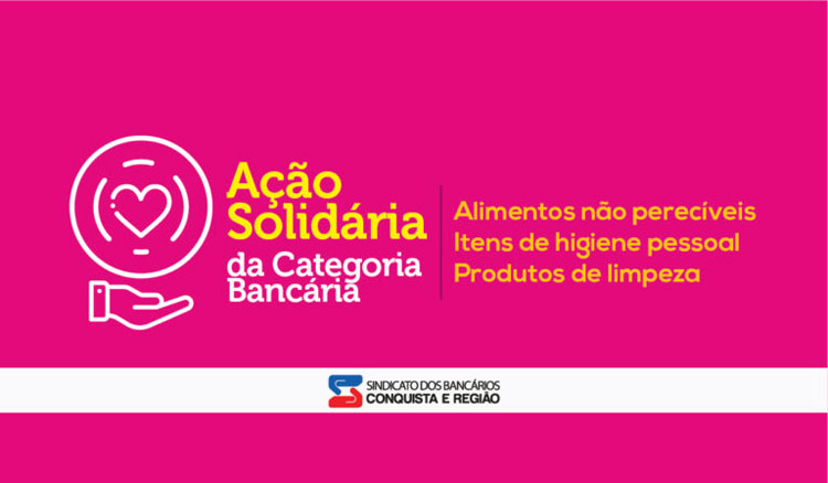 Bancários promovem campanha de solidariedade em Brumado