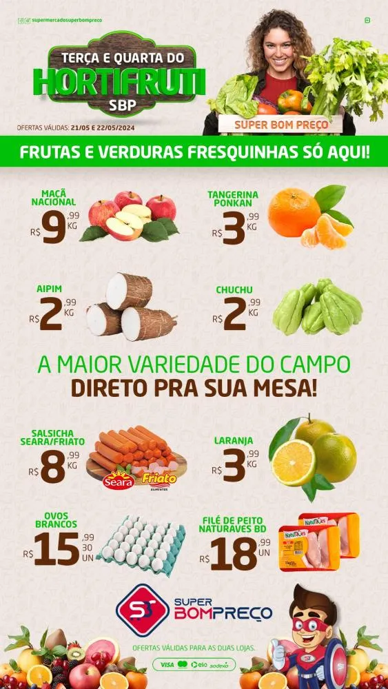 Confira as promoções no Supermercado Super Bom Preço em Brumado