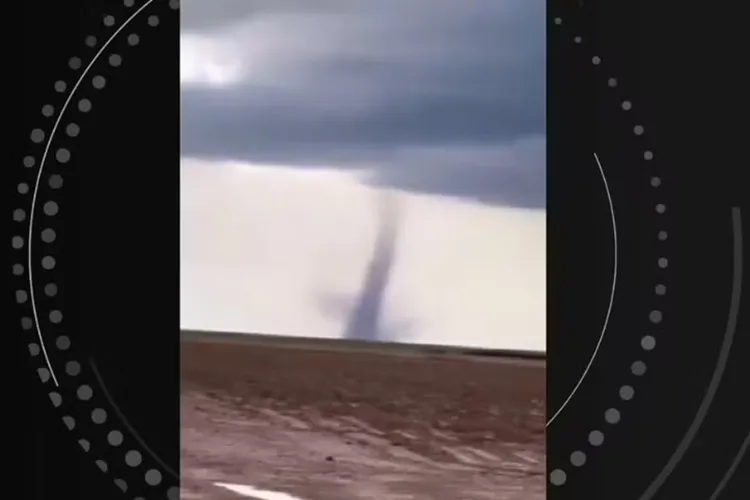 Fenômeno semelhante a um tornado é registrado em fazenda no oeste da Bahia