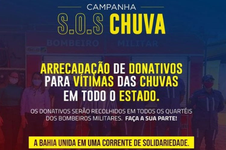 Chuva na Bahia: Campanhas arrecadam doações para desabrigados