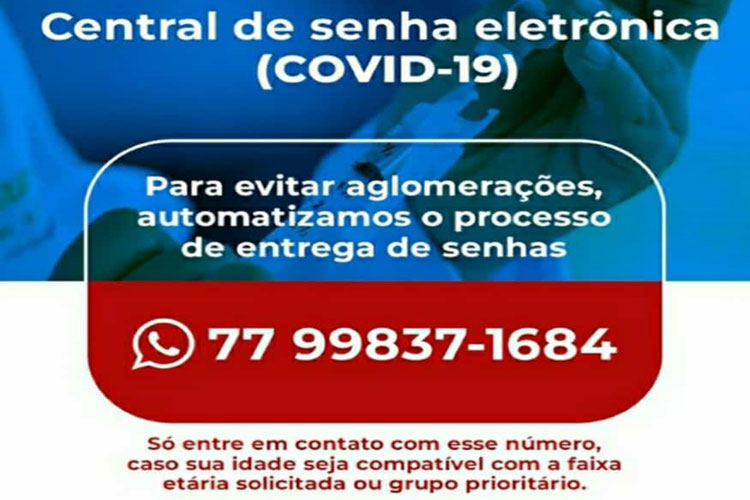 Brumado: Coordenadora avalia como positiva implantação da senha digital para vacina contra Covid-19