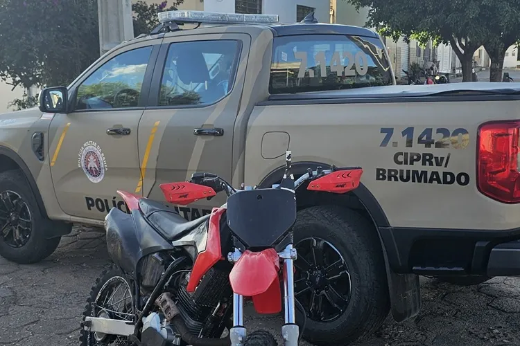 2ª CIPRv encontra moto com identificação veicular suprimida em Igaporã