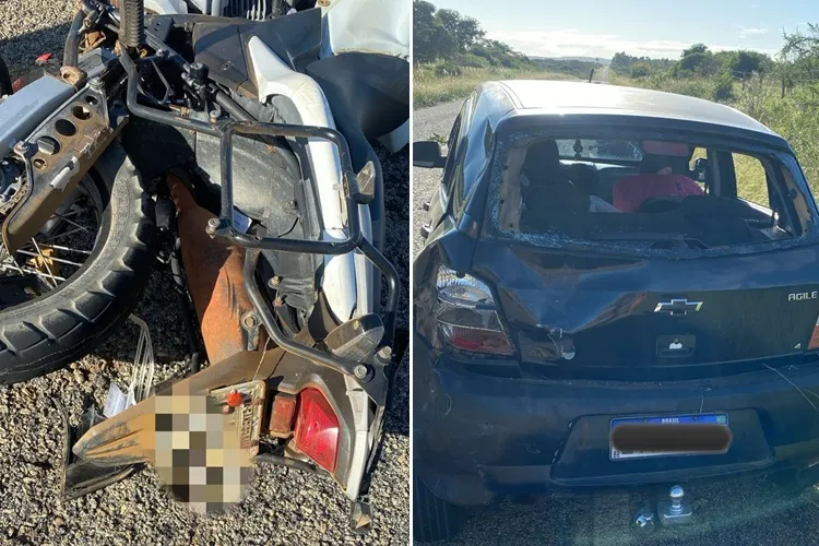 Passageiro de moto morre após colisão traseira na BA-263 entre Piripá e Condeúba