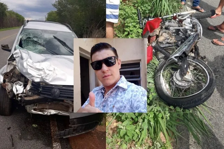 Uma pessoa morre em acidente entre carro e moto em Sebastião Laranjeiras