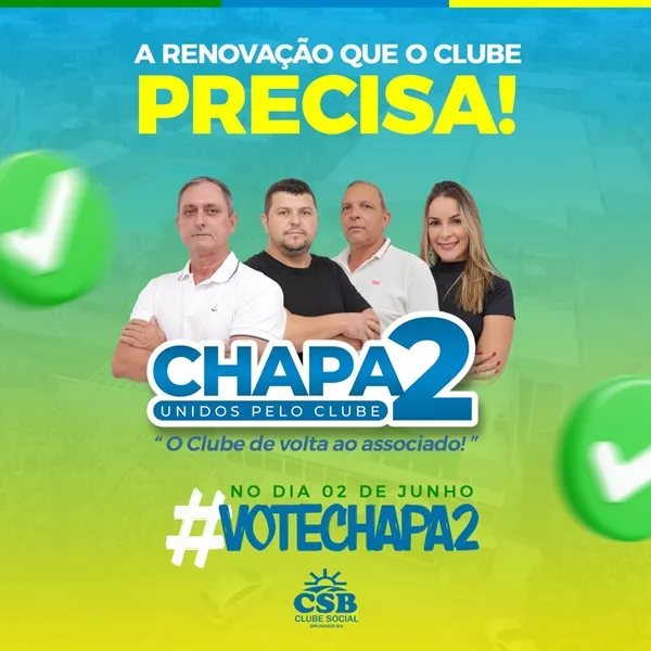 Chapa 2 apresenta propostas inovadoras para eleições no Clube Social de Brumado