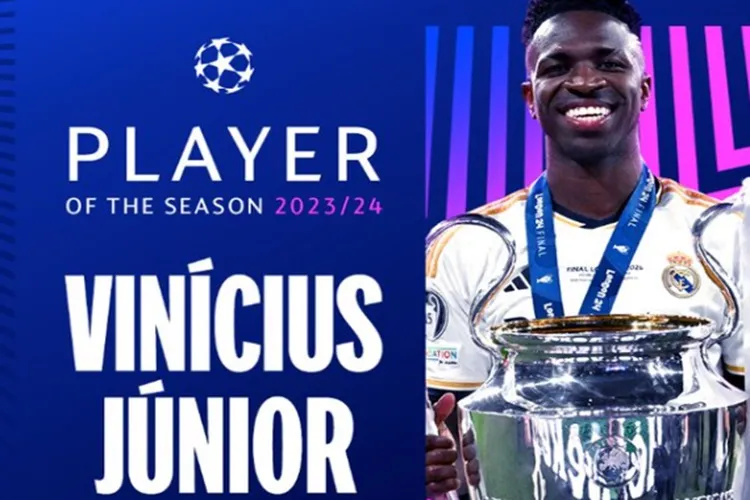Vini Júnior é eleito o melhor jogador da Champions League