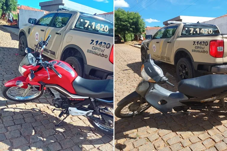 2ª CIPRv recupera duas motos com restrição de roubo na cidade de Ibiassucê