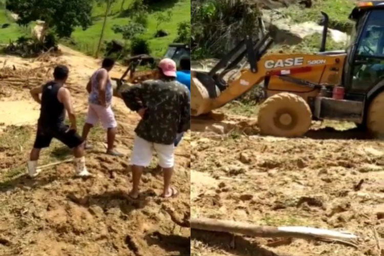 Casa é soterrada na zona rural e família está desaparecida em Amargosa