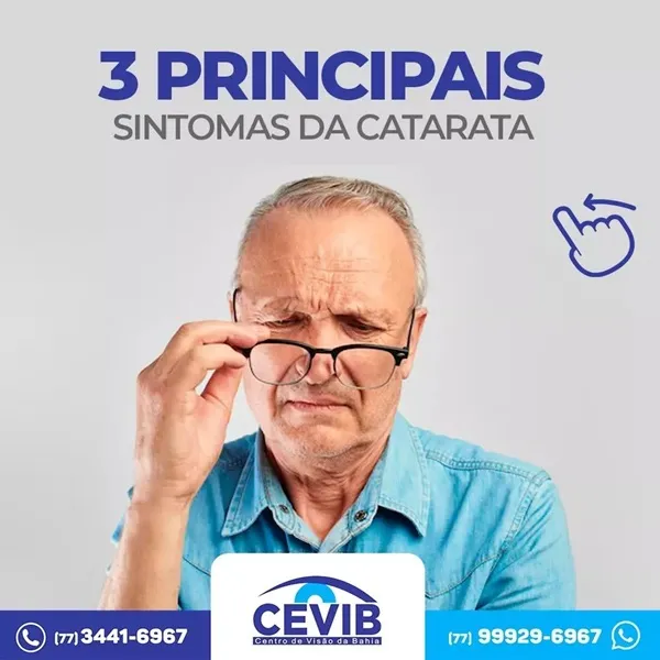 Cevib alerta para três sintomas característicos da catarata