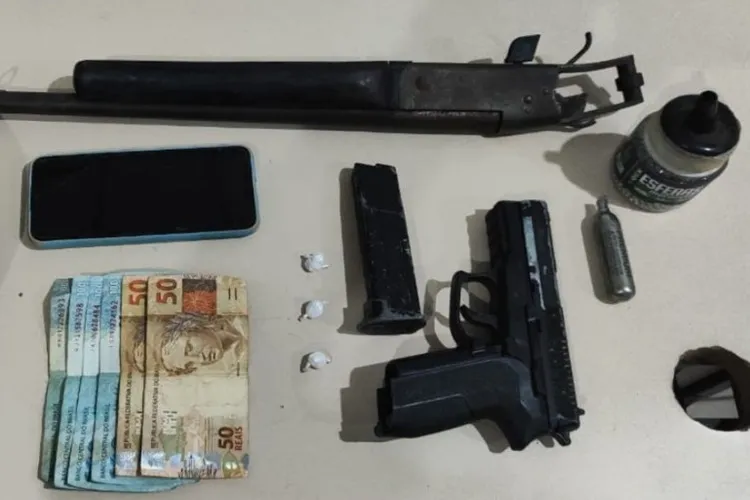 92ª CIPM prende homem com armas e drogas na zona rural de Vitória da Conquista