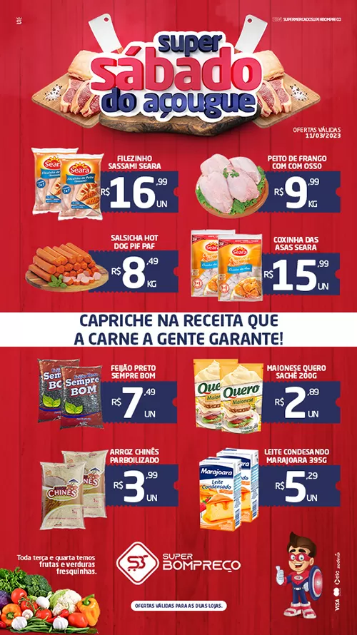 'Sábado do Açougue': Confira as promoções no Supermercado Super Bom Preço em Brumado