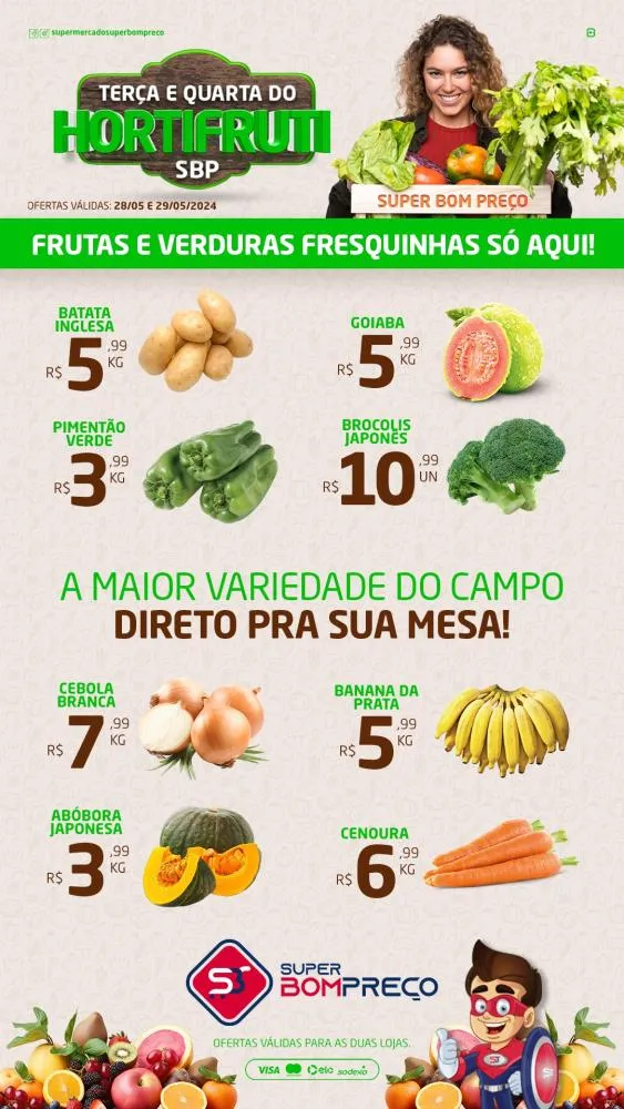 Confira as promoções no Supermercado Super Bom Preço em Brumado