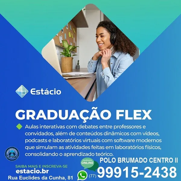 Faculdade Estácio Centro II oferece diversas graduações em engenharia em Brumado