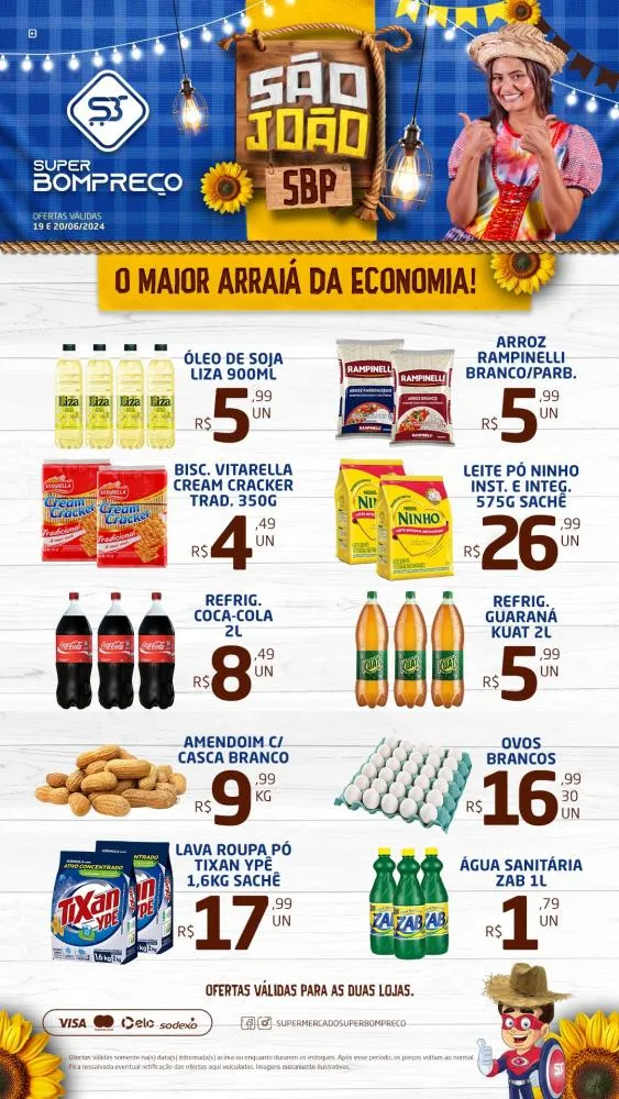 Confira as promoções no Supermercado Super Bom Preço em Brumado