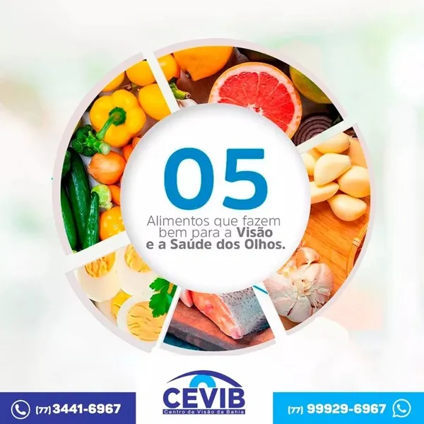 Cevib lista cinco alimentos que fazem bem para a saúde dos olhos