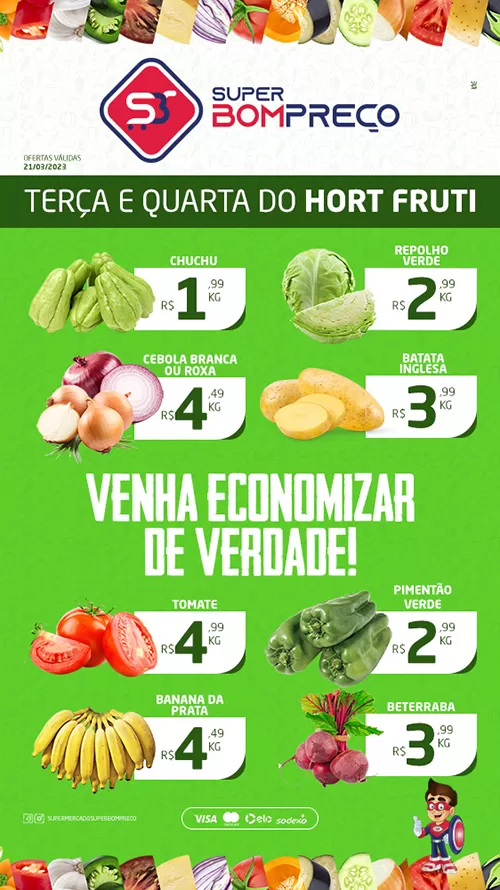 Confira as promoções no Supermercado Super Bom Preço em Brumado