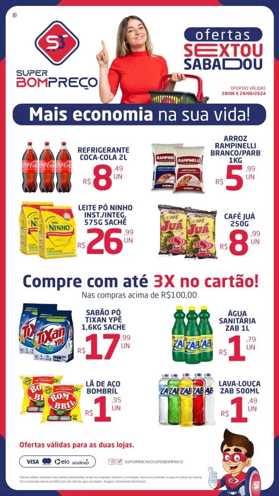 Confira as promoções no Supermercado Super Bom Preço em Brumado