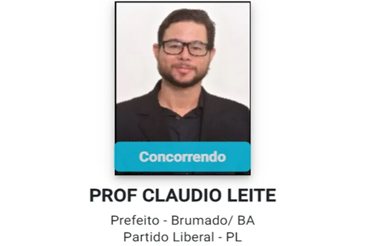 Professor Cláudio Leite registra candidatura para disputar prefeitura de Brumado