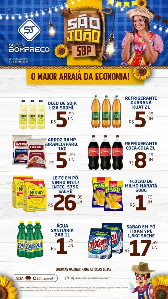 Confira as promoções no Supermercado Super Bom Preço em Brumado