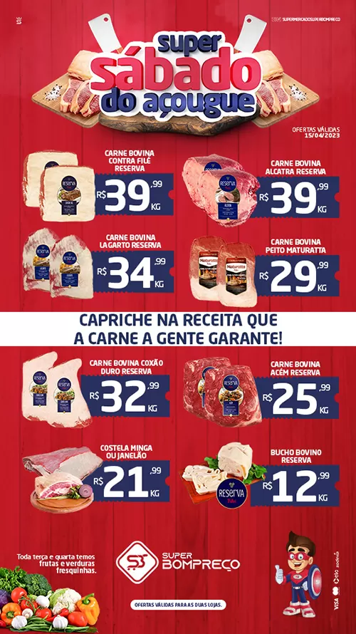 'Sábado do Açougue': Confira as promoções no Supermercado Super Bom Preço em Brumado