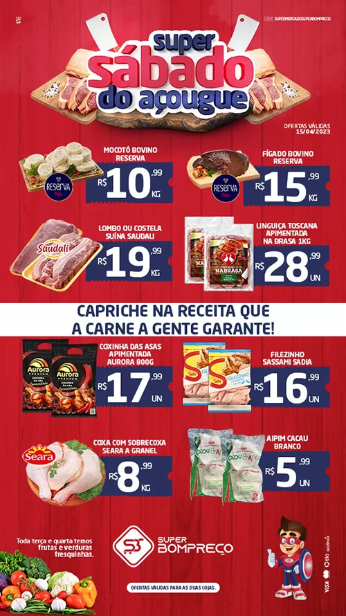 'Sábado do Açougue': Confira as promoções no Supermercado Super Bom Preço em Brumado